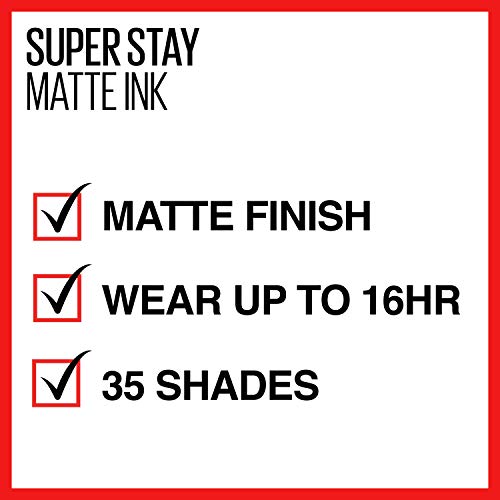 Maybelline New York SuperStay Matt Festék Folyékony Rúzs, Hősnő, 0.17 FL