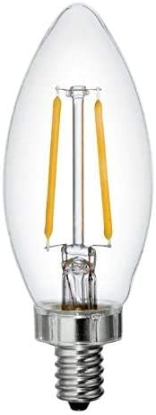 GE Nyugi 3-Pack 25 W Egyenértékű Szabályozható Puha, Fehér B11 LED Lámpatest, Izzó