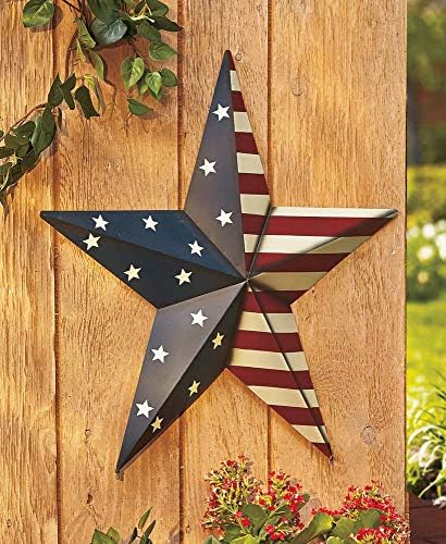 A Tóparti Gyűjtemény 24 Americana Büszkeség Csillag - Kerti Verandán Akcentus - Stars and Stripes