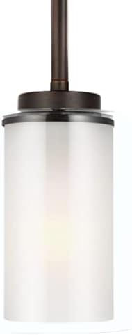 Generációs Világítás 6137301EN3-710 Elmwood Park Egy - Light Mini-Medál Lóg a Modern Lámpatest, Bronz