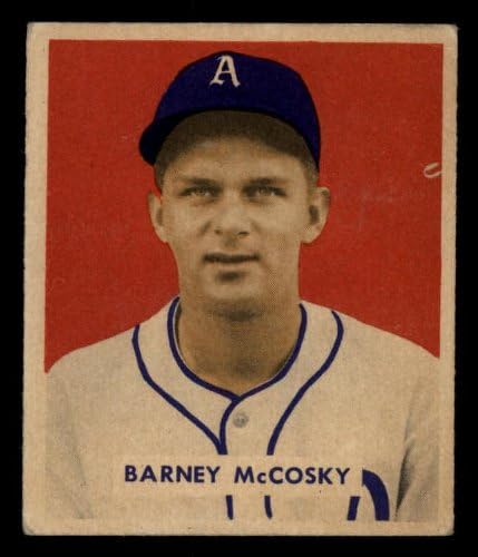 1949 Bowman 203 Barney McCosky Philadelphia Atlétika (Baseball Kártya) VG Atlétika