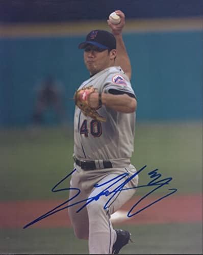 Jay Seo New York Mets Aláírt Dedikált 8x10 Fotó W/Coa - Dedikált MLB Fotók