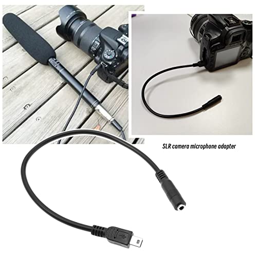 eMagTech 2db 3.5 mm-USB Mikrofon Kábel Csere Mini USB Férfi-3,5 mm-es Női AUX Audio kábel Kábel Elektromos Tartozékok Fekete