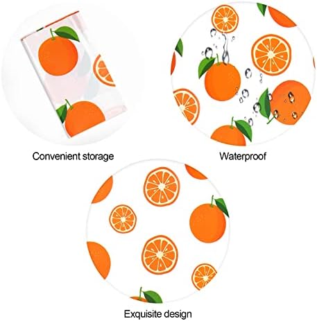 PHOGARY Kis Cutie Fél Tablecover Narancs Terítő, 3 Csomag Gyümölcs Eldobható Műanyag Téglalap alakú Asztal Takaró Születésnap,