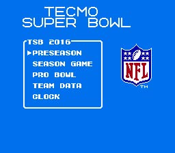 Tecmo Super Bowl Verzió Patron Videó Játék NES