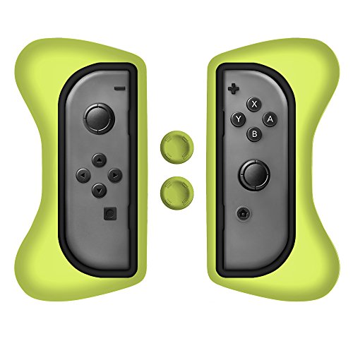Túlfeszültség-Grip Készlet, Öröm-Con & Thumb Markolatok - Nintendo Kapcsoló, Neon Sárga