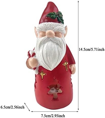 Karácsonyi Gnome Dekoráció Led-Es Kerámia Gnome Dekoráció Karácsonyi Karácsonyi Izzó Dekoráció