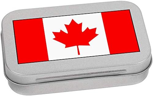 Azeeda 95mm 'Kanadai Zászló' Fém Csuklós Tin/Tároló Doboz (TT00104032)