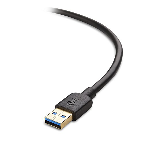 Kábel Számít, USB 3.0 Kábel (USB Kábel 3, USB 3.0 A-B Kábel), Fekete 6 ft