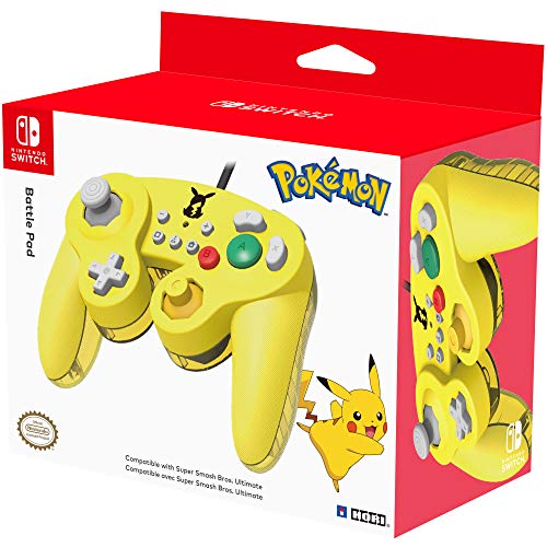 HORI Nintendo Kapcsoló Csata Pad (Pikachu) Gamecube Stílus Vezérlő - Nintendo Kapcsoló