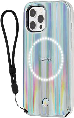 LuMee Halo - Holografikus - Fény Önarckép tok iPhone 12 Pro Max (5G) - Első & Hátsó Megvilágítás - 6.7 Inch - Holografikus