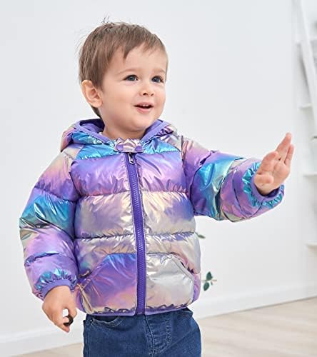UNICOMIDEA Téli Kabátok Gyerekeknek 3D Le Alternatív Csuklyát Baba Fiúk Lányok Kabát 6M-5T