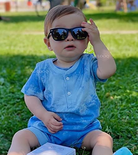 Rugalmas Polarizált Baba Napszemüveg, Állítható Pánt a Kisgyermek Újszülött Csecsemő Korban 0-24 Hónap, UV400 Védelem