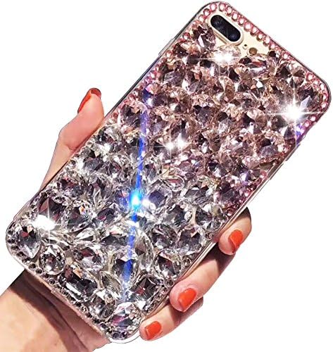 Alcod Bling Gyémánt Esetben Kompatibilis a Samsung Galaxy A14-es 5G, 3D Házi Luxus Szikrázó, Strasszos Kristály Fényes Csillogás