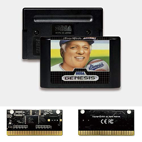 Aditi Tommy lasorda-val Baseball - USA Címke Flashkit MD Electroless Arany PCB Kártya Sega Genesis Megadrive videojáték-Konzol