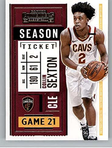 2020-21 Panini Versenyző bérlet 10 Collin Sexton Cleveland Cavaliers NBA Kosárlabda Trading Card
