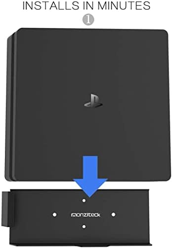Monzlteck Új Fali tartó a PS-4 Vékony Mellett vagy Mögött TV, helytakarékos,Egyedi, hogy Tökéletesen Illeszkedjen PlayStation4