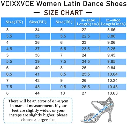 VCIXXVCE Női Csipke Latin tánc Boka Tánc Cipő Strasszos Salsa Tango Teljesítmény Tánc Bakancs,Modell-QJW