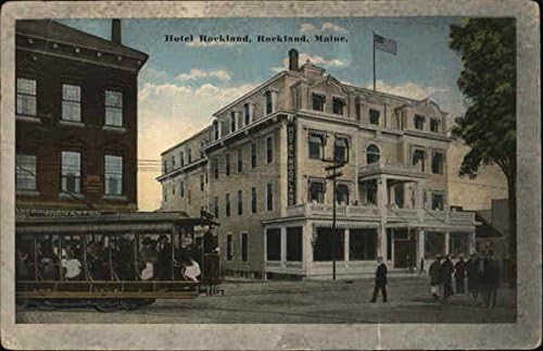 View Hotel Rockland Rockland, Maine NEKEM az Eredeti, Antik Képeslap, 1917
