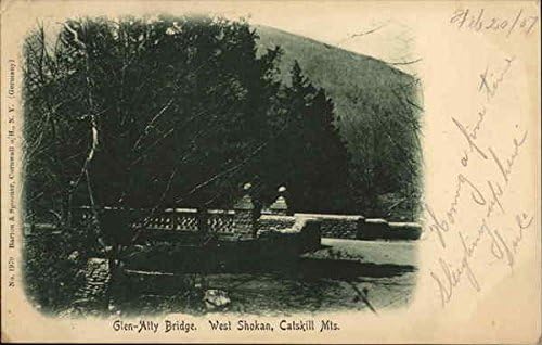 Glen-kang ügyvédnő Híd Nyugati Shokan, New York, NY Eredeti Antik Képeslap, 1907