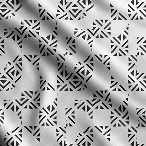 Soimoi Geometriai Nyomtatott, Átölel Mocskos Anyagból, Varrás Szövet, A gyár által 56 cm Széles, Dekoratív, Puha Plüss Anyagból,