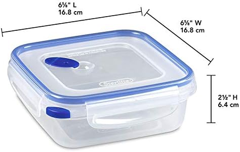 Sterilite 03314706 4.0 Kupa BPA Mentes Tér Ultra Seal Élelmiszer-Tároló Tartály Nyílás Fedelét, Kék