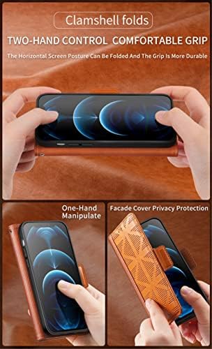 XYX Pénztárca tok Samsung S23 Plusz Prémium PU Bőr Mágneses Állvány Kártya Slot Védő Folio Flip Cover Galaxy S23 Plusz 5G,