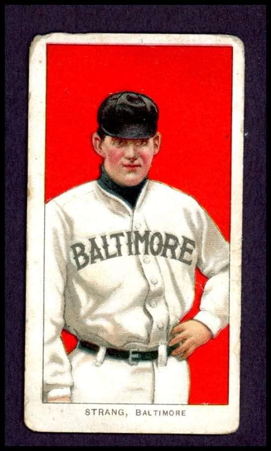 1909 T206 Sam Strang Kelet-Liga - Baltimore (Baseball Kártya) JÓ Kelet-Liga - Baltimore