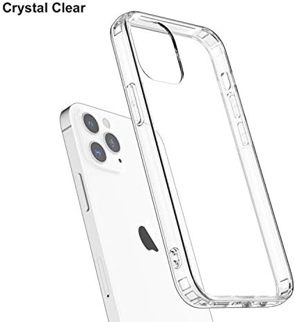 Shamo Kompatibilis iPhone 12 Pro Max Esetben Egyértelmű Esetekben Ütésálló TPU Szilikon Lökhárítók Anti-Semmiből Fedél, Átlátszó