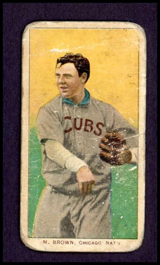 1909 T206 CUBS Mordecai Barna Chicago Cubs (Baseball Kártya) (Cubs Az Ing) SZEGÉNY Kölykök