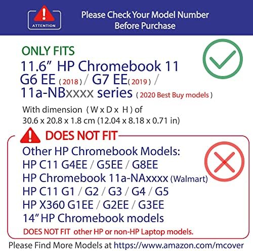 mCover Esetben Kompatibilis a 2018~2020 11.6 HP Chromebook 11 G6EE / G7EE / 11a-NBxxxx Sorozatú laptopok CSAK (NEM Illik