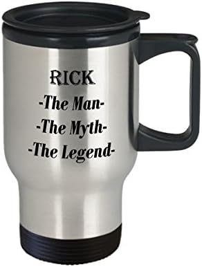 Rick - A Férfi, A Mítosz, A Legenda, a Félelmetes Bögre Ajándék - 14oz Utazási Bögre