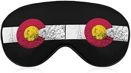 Zászló Colorado Vicces Aludni Szem Maszk Puha Kendőt Szem Fedél Állítható Pánt Este Eyeshade Férfiak Nők