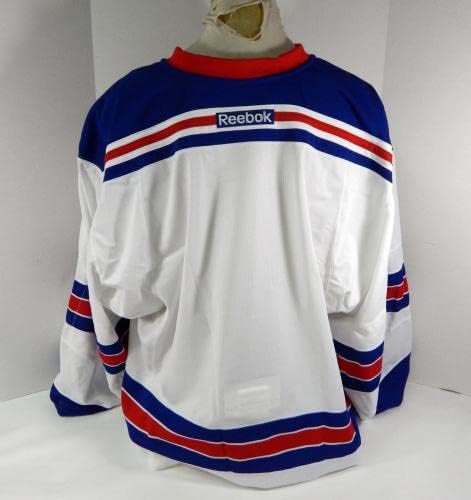 A New York Rangers Játék, Üres Kiadott Fehér Távol Jersey Reebok DP40457 - Játék Használt NHL-Mezek