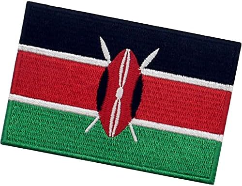 Kenya Zászló Javítás Hímzett Applied Vasalót Varrni A Kenyai Nemzeti Jelkép