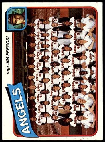 1980 Topps 214 Angyalok Csapat Lista Jim Fregosi Los Angeles Angels (Baseball Kártya) VG/EX Angyalok