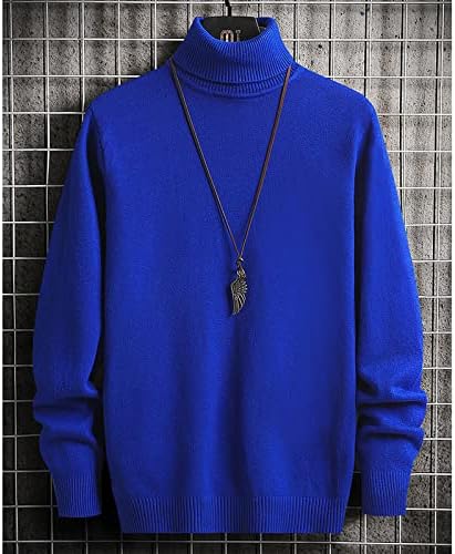 Dudubaby Férfi Sweatersweater Magas Nyakú Pulóver Egyszínű Slim Mélypont Pulóver Plus Size Pulóverek