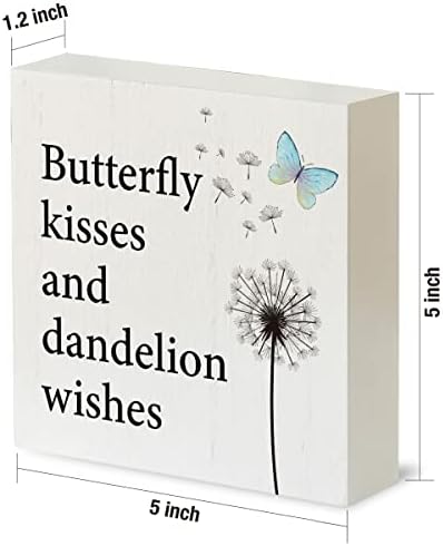 Pillangó Csók Fa Doboz Jel Rusztikus Nyári Pillangó fadoboz Jel Dekoratív Ország Jel Blokk Emléktábla az Otthoni Asztal Asztal,