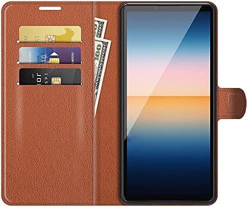 zl egy Kompatibilis/Csere Telefon tok Samsung Galaxy J7 2018 PU Bőr Védelmi Kártya Slot Tárca Esetben Flip Cover (Barna)