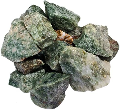 Hipnotikus Drágaköveket Anyagok: 1 kg Ömlesztett Nyers Zöld Rutil Kövek India - Nyers Természetes Kristályok, Kövek többszörös