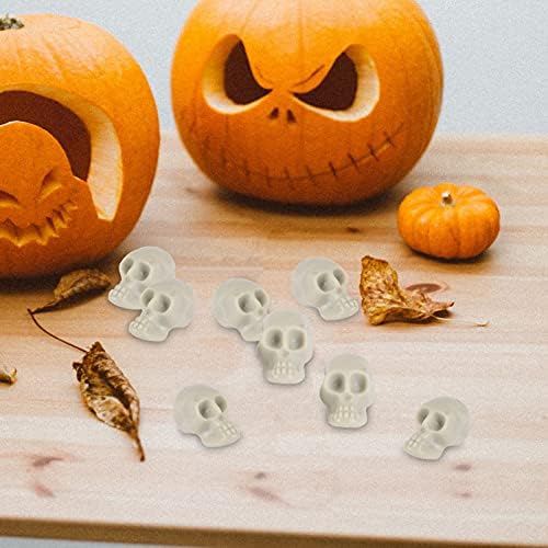 PRETYZOOM Mini Műanyag Koponya, Fej Mini Csontvázak Miniatűr Koponyák Halloween Dekoráció Csontváz, Koponya Halloween Tartozékok