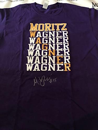 Beckett Hiteles Moritz Wagner Újonc Autogramot Lakers Lila Póló