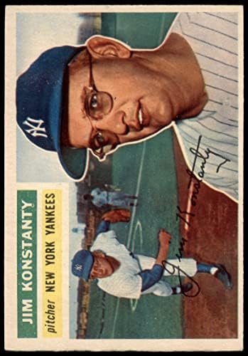 1956 Topps 321 Jim Konstanty New York Yankees (Baseball Kártya) EX Yankees
