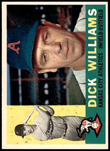 1960 Topps 188 Dick Williams Kansas City Atlétika (Baseball Kártya) EX/MT Atlétika