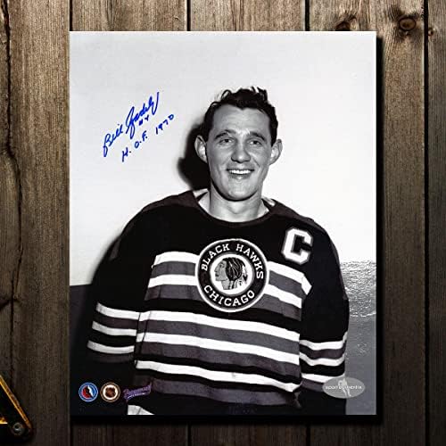 Bill Gadsby Chicago Blackhawks Dedikált 8x10 Fotó - Dedikált NHL-Fotók