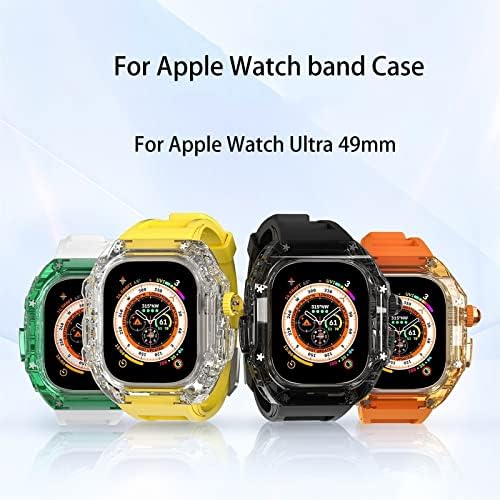 DJDLFA Apple Nézni Ultra 49mm MOD Készlet védőburkolat Sorozat 8 7 6 5 4 SE Band Karkötő Heveder Watchband a könnyített Masszív