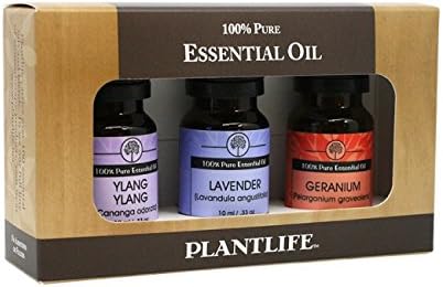 Plantlife Virág 3-Pack (Lavendar, Muskátli, valamint Ylang Ylang) Aromaterápiás illóolaj Set - Egyenesen A Növény Tiszta
