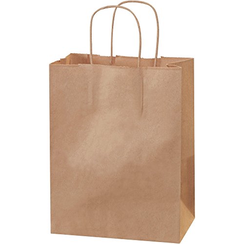 Top Pack szállítási Papír-Bevásárló Zacskót, 8 4 x 1/2 x 10 1/4, Kraft (Csomag 250)