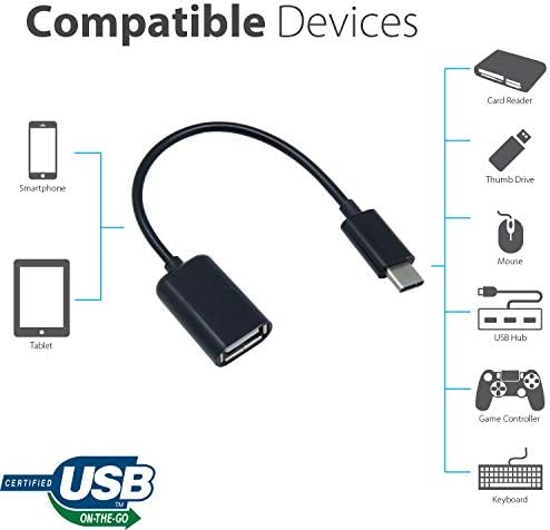 OTG USB-C 3.0 Adapter Kompatibilis A Vivo T1x Gyors, Ellenőrzött, Több használható Funkciók, mint Például a Billentyűzet,