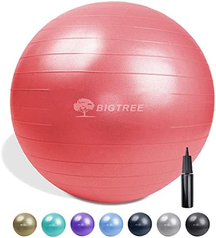 BIGTREE Jóga Labdát 2022 Frissítés Edzés a Fitness Core Stabilitás, Egyensúly, Erő, 600 lbs Kapacitás Anti-Tört Nehéz szülés